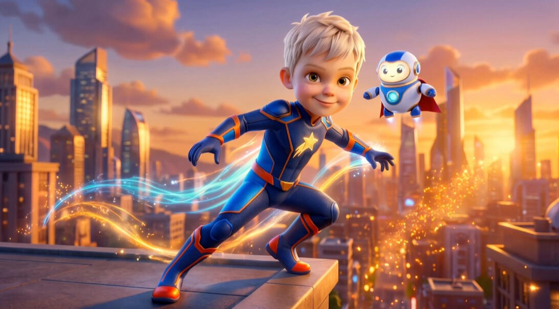 🦸 Superhero Adventure · 3D Animation
